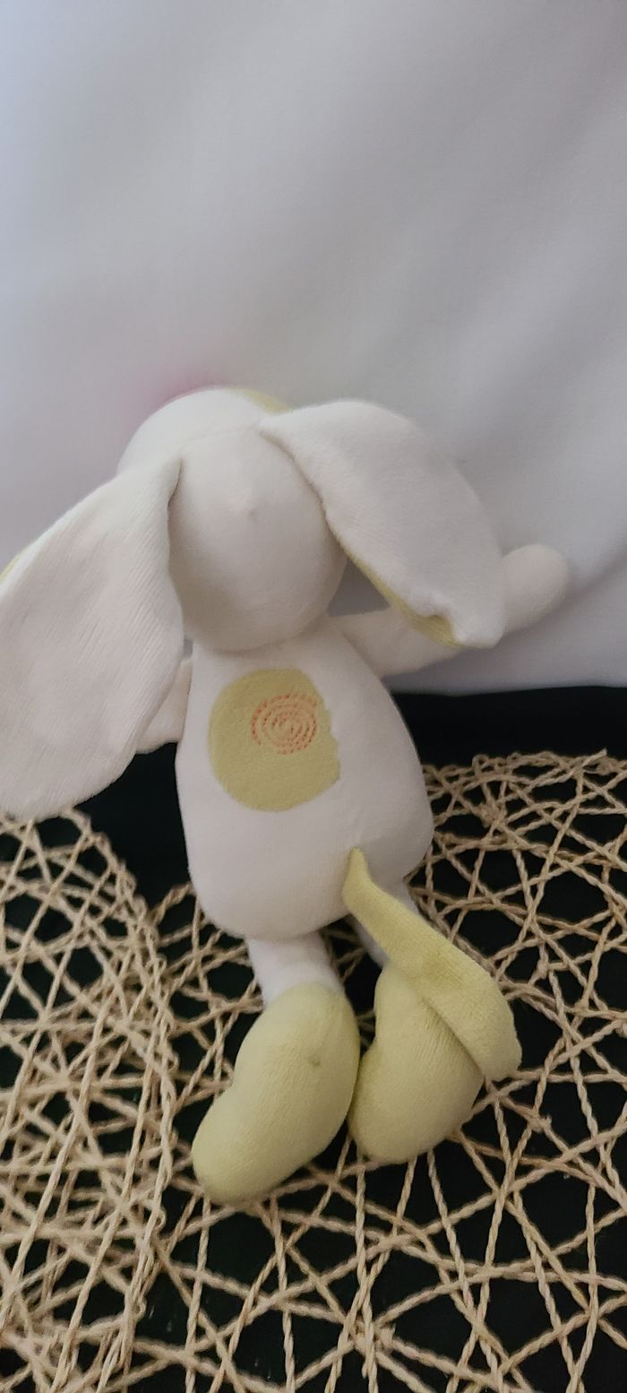 Peluche chien SUCRE D'ORGE cocard vert blanc et rouge spirales - photo numéro 4