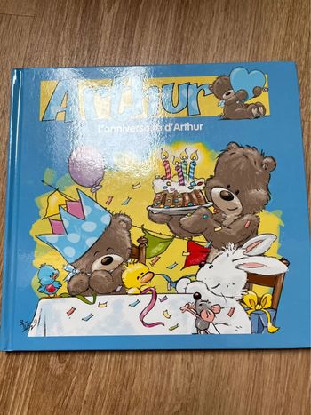 Livre l’anniversaire d’Arthur