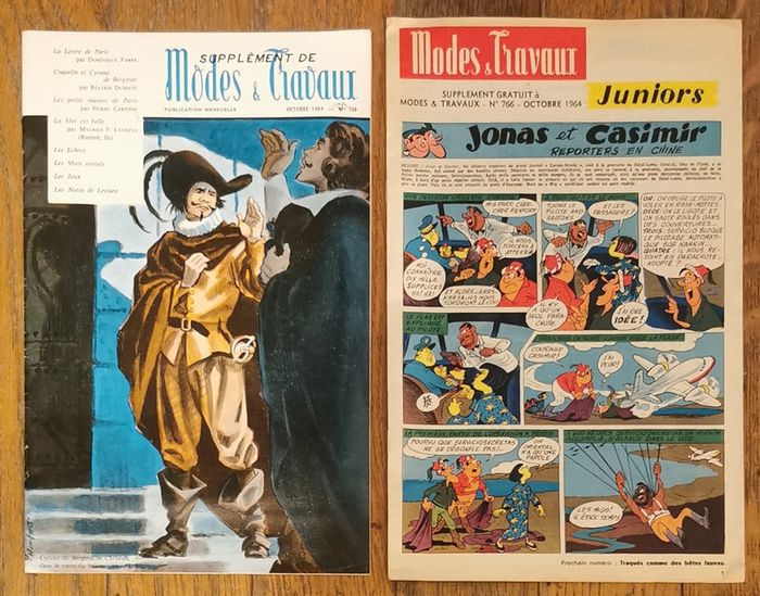Rare complet magazine mode et travaux 1964 patrons et suppléments vintage - photo numéro 4