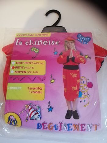 Déguisement enfant fille la chinoise 4-6ans
