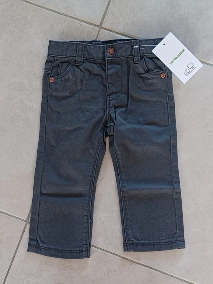 Jean gris bébé garçon 12 mois