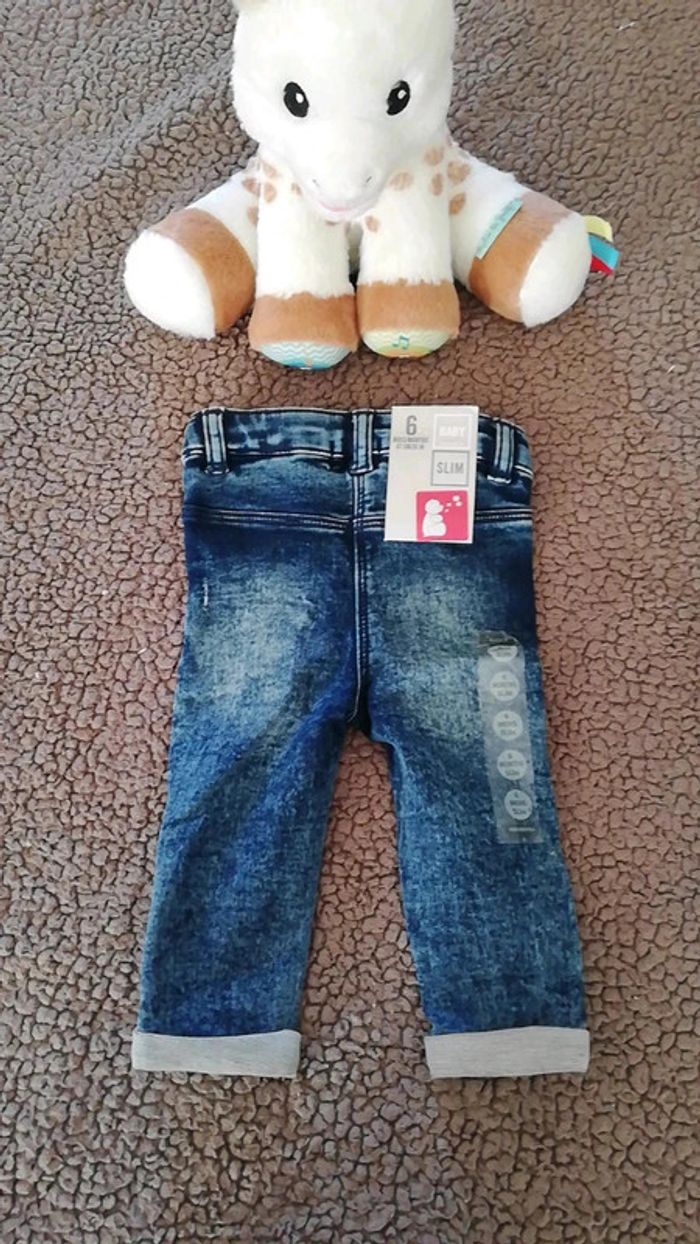 Pantalon aspect jean 6 mois neuf - photo numéro 5
