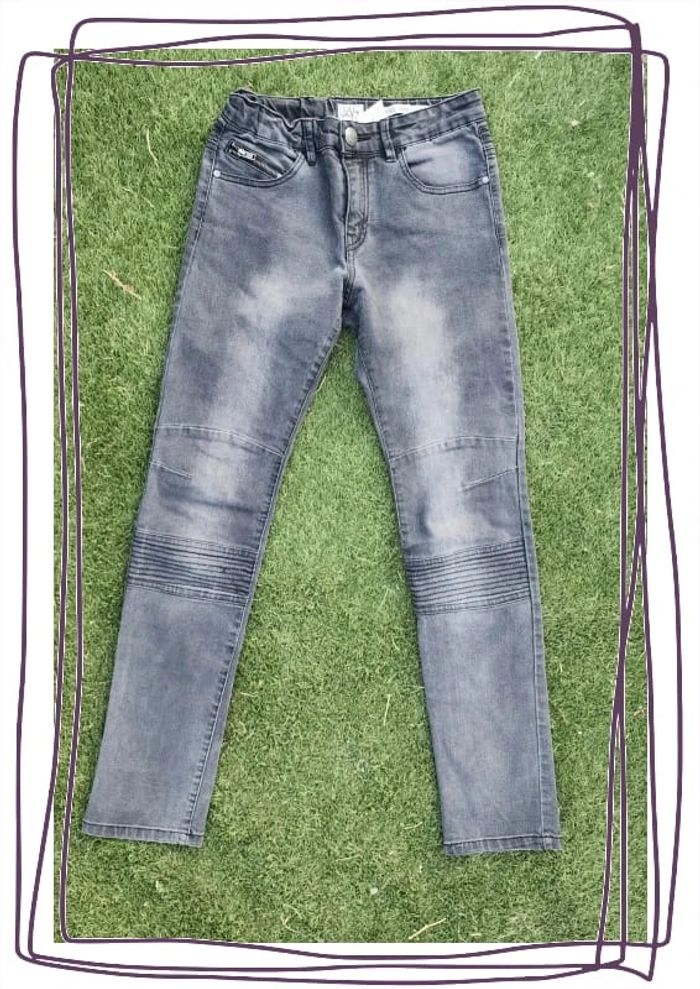 Jean gris slim ajustable IKKS - photo numéro 4