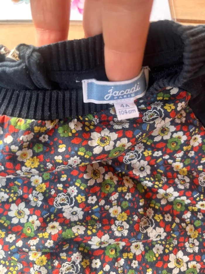 Pull fin fleuri jacadi 4 ans - photo numéro 2