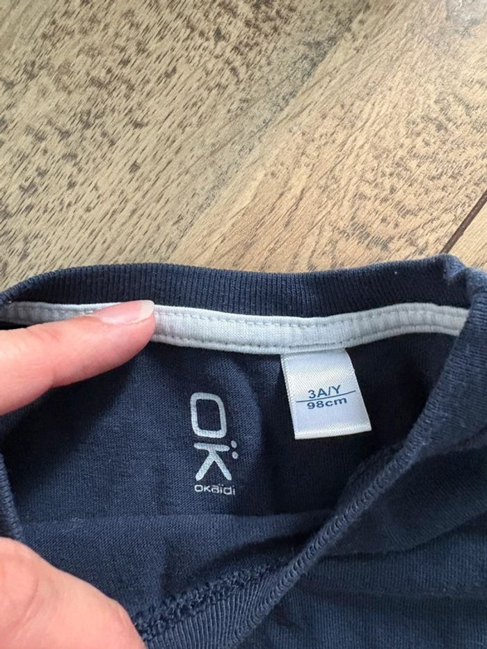 T-shirt bleu 3 ans - photo numéro 2