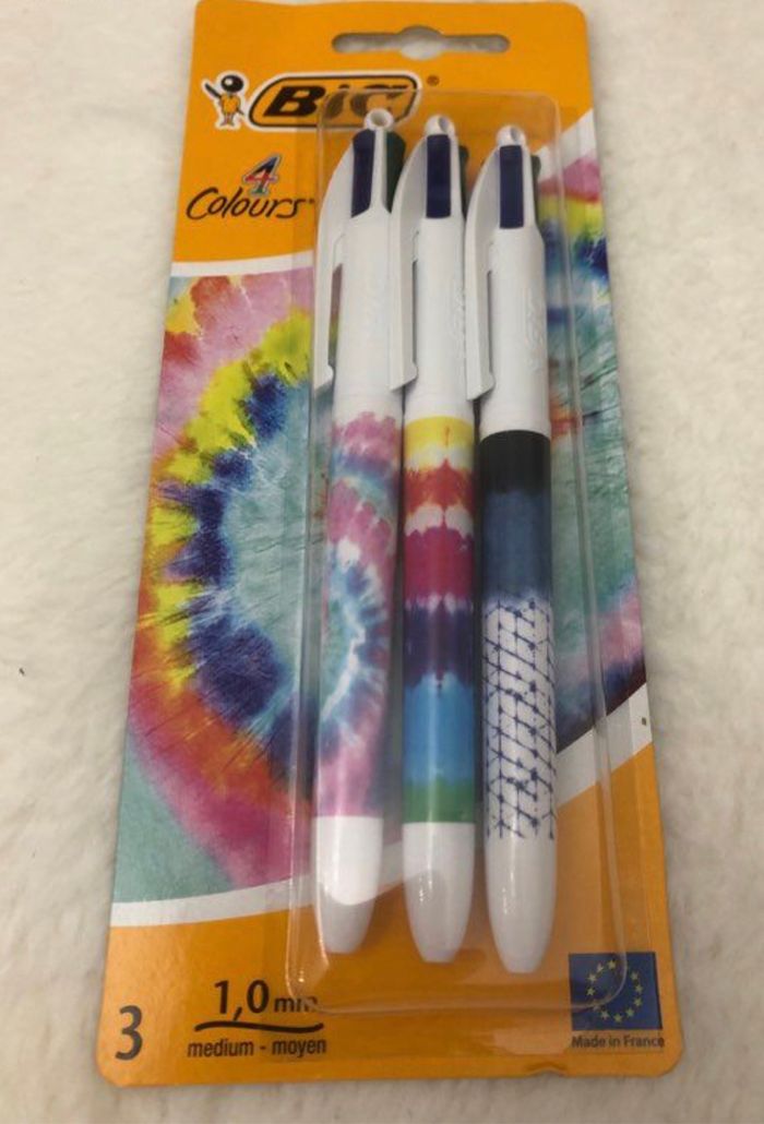 Coffret 3 stylos BIC Série Tie & Dye