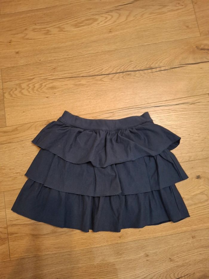 Jupe bleu nuit okaidi taille 8 ans fille - photo numéro 2