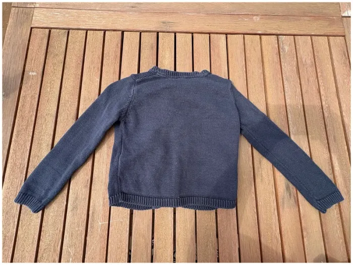 Gilet bleu marine à paillettes 3 ans Kiabi - photo numéro 4