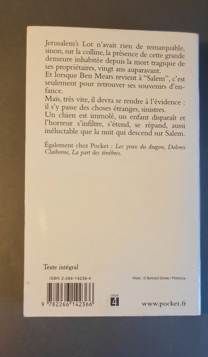Salem - Stephen King - photo numéro 2