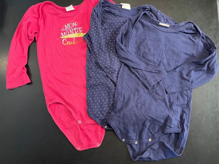 Lot 3 body manches longues 36 mois