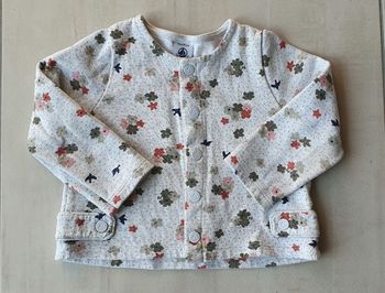 Gilet à fleurs Petit Bateau 18 mois