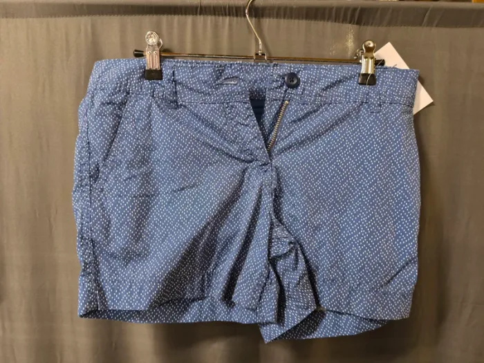 85341 short bleu pois blanc femme 36 Up fashion