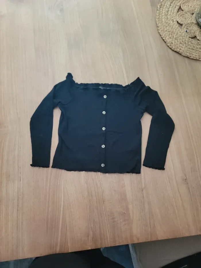 Crop top manche longue