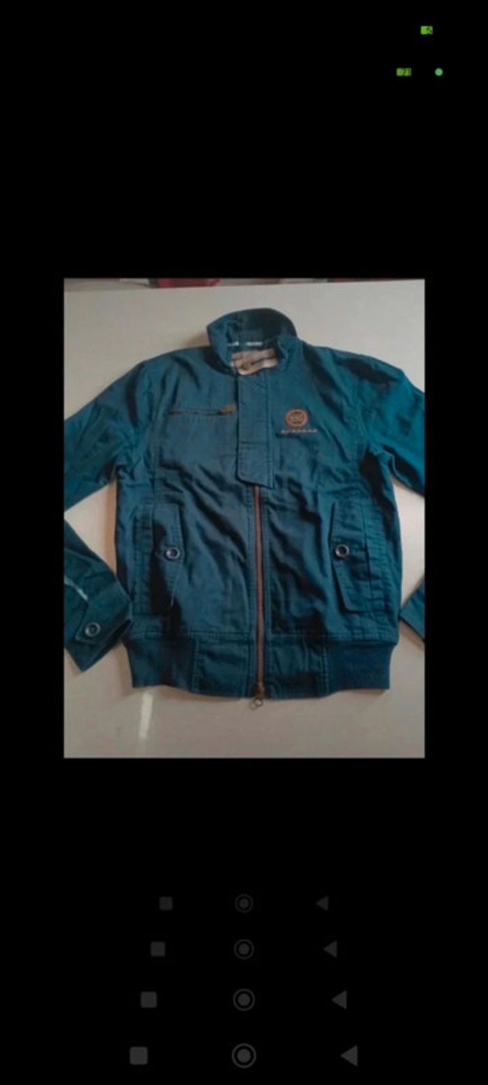 Veste blouson Harrington gilet zippé homme Adidas x Porsche design rétro vintage ancien taille XS