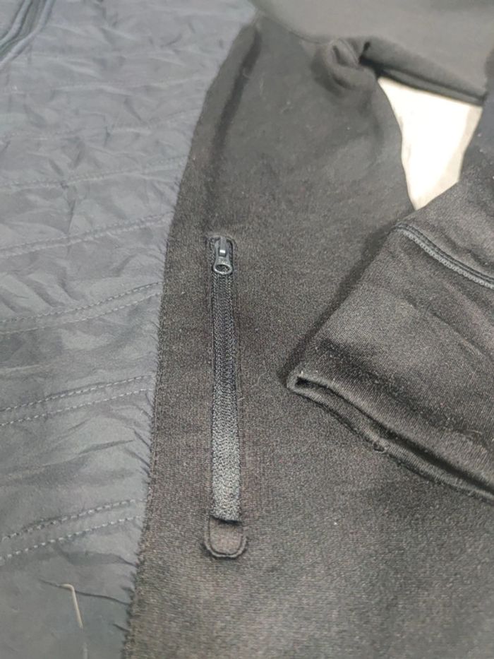 Veste à Capuche Full Zip Fila Sport Noire Logo Brodé Taille XL Femme - photo numéro 5