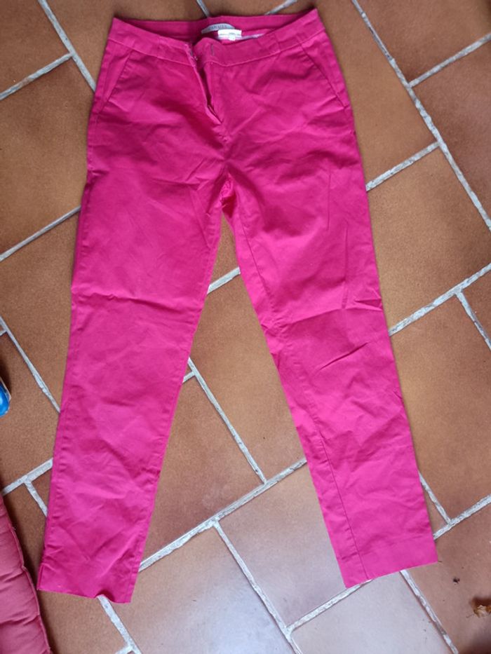 Pantacourt Camaïeu fuschia S