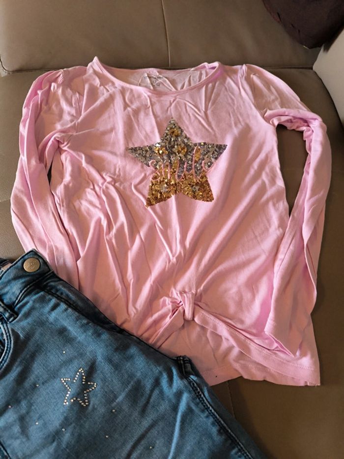 Ensemble jean et t shirt étoile 12 ans - photo numéro 6