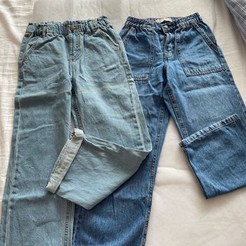 Lot 2 jeans larges taille réglable