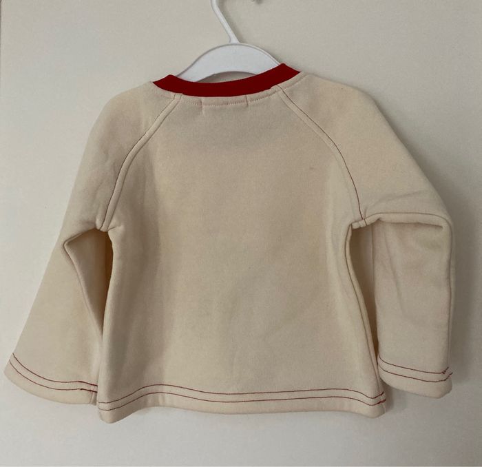 Sweat beige rouge - photo numéro 2