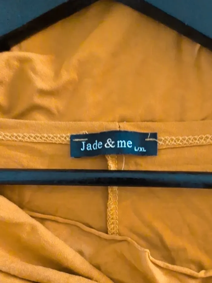 Haut manches longues moutarde Jade & Me – Taille L/XL - photo numéro 3