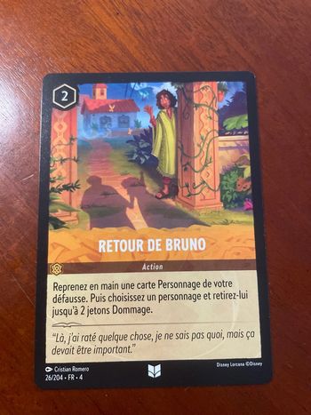 Carte Lorcana - Retour de Bruno - 26/204 - FR - 4
