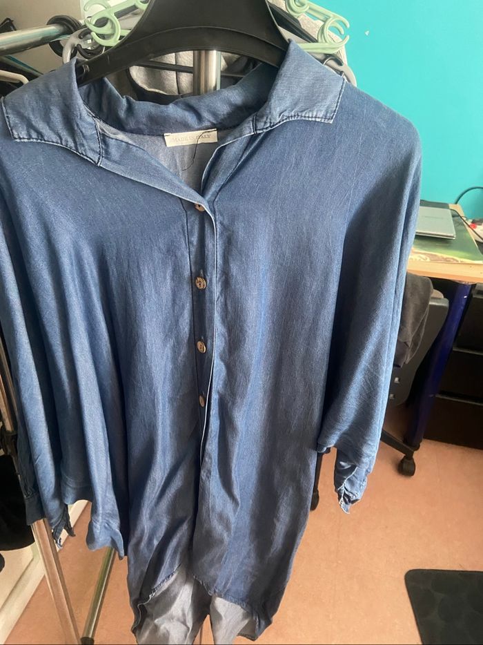 Chemise en jean oversize