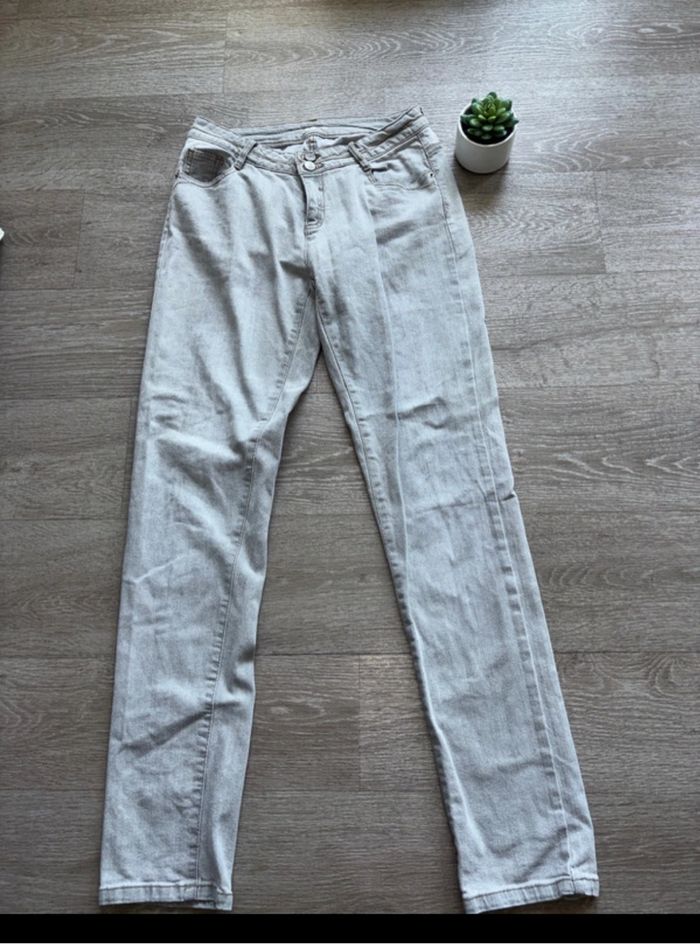 Jean homme gris – Taille 38 – Kiabi
