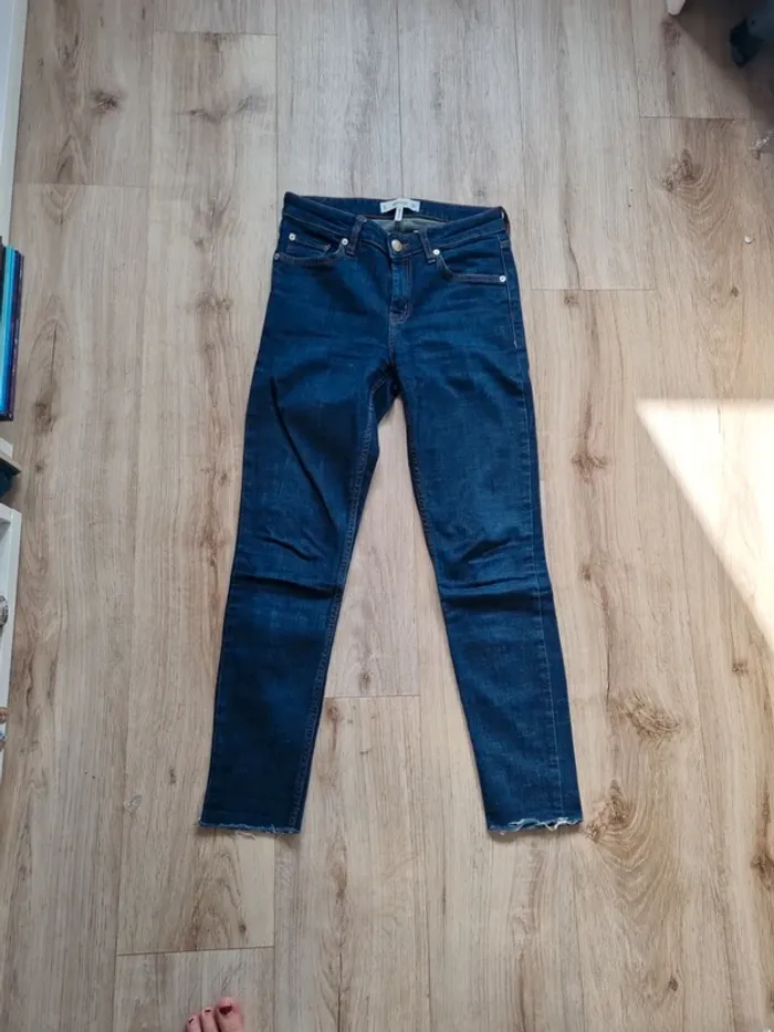 jean olivia taille mi haute mango