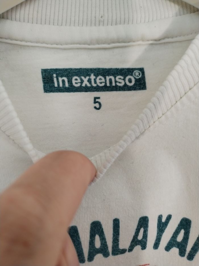 Tee shirt in extenso 5 ans blanc - photo numéro 6