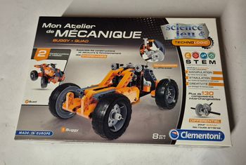 Clementoni mon atelier de mecanique buggy quad science jeu technologic stem