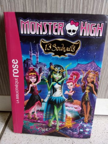 Livre roman bibliothèque rose monster high 13 souhaits   numéro  2