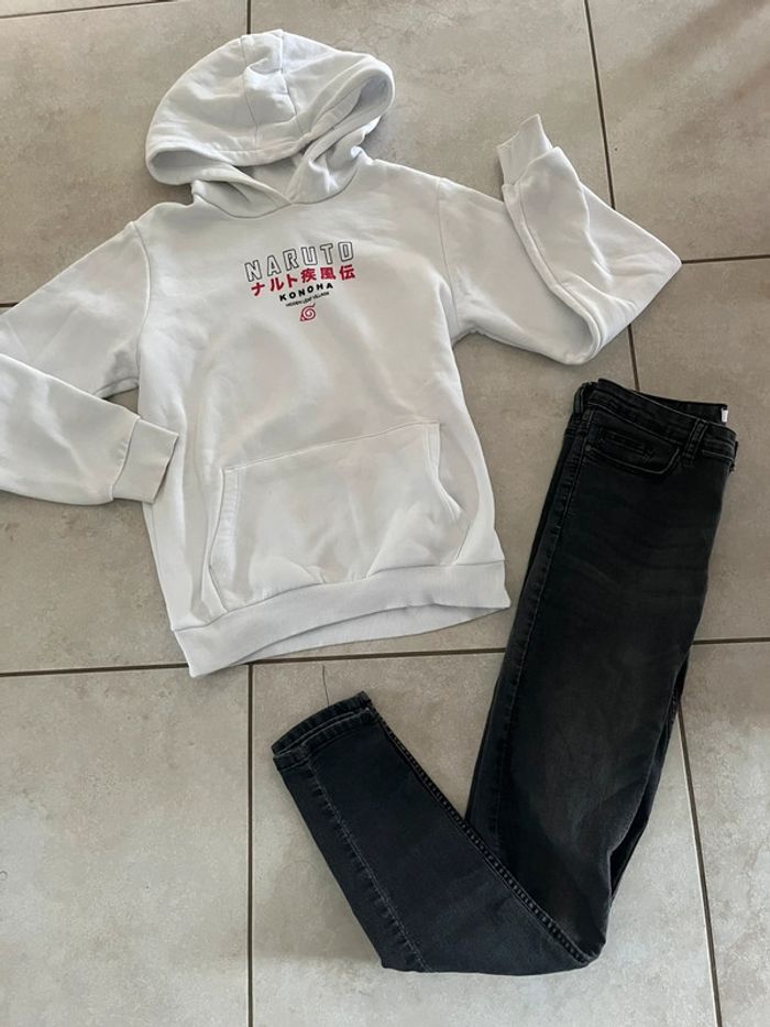 Ensemble pantalon la halle 34 et sweat naruto XS