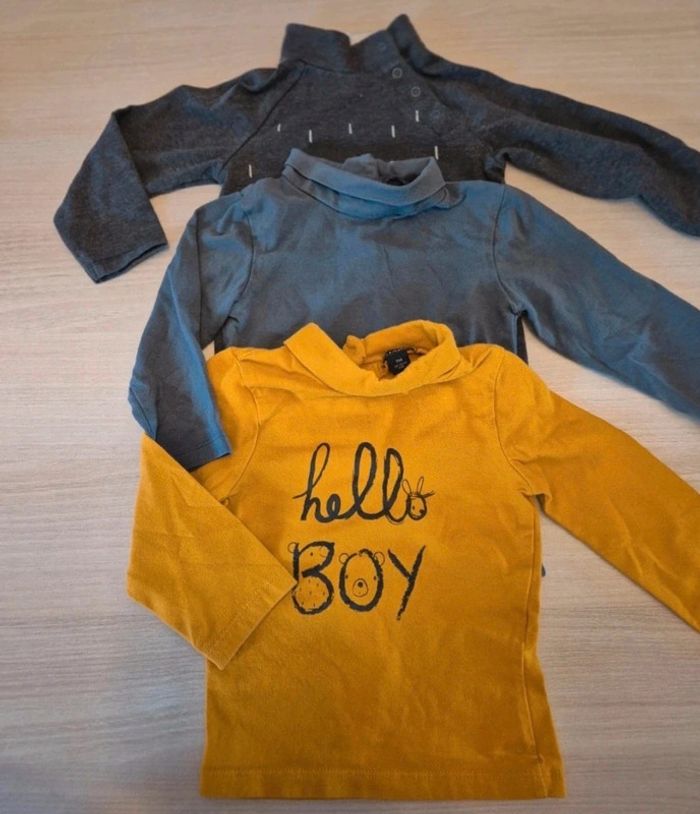 Lot de 3 sous pull taille 9 mois