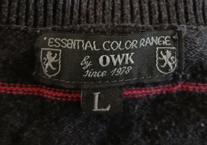 Pull homme noir rayures rouges taille L - photo numéro 5