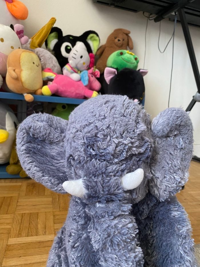 Peluche éléphant - photo numéro 4