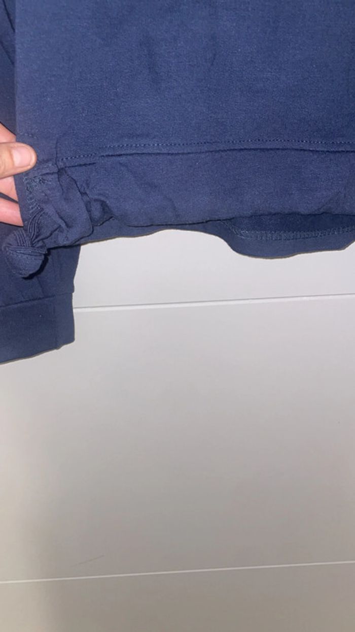 Sweat à capuche bleu marine – Taille 11 ans - photo numéro 3