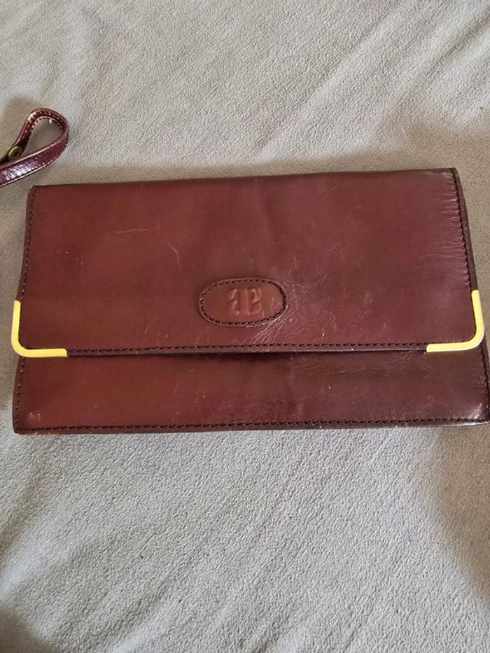 Sac bandoulière cuir 🍒vintage années 60🍒 - photo numéro 2