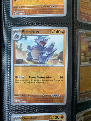 Carte Pokémon reverse neuf