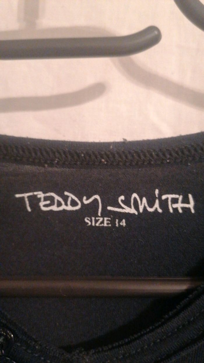 T-shirt bleu marine Teddy Smith taille 14 ans i - photo numéro 2