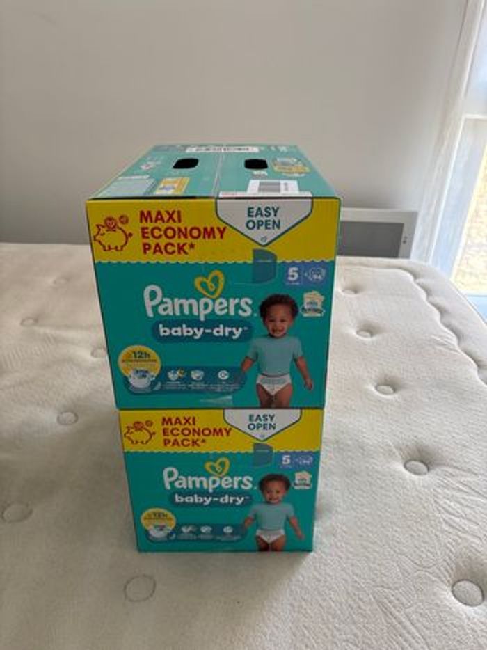 188 couches Pampers baby dry taille 5 - photo numéro 2