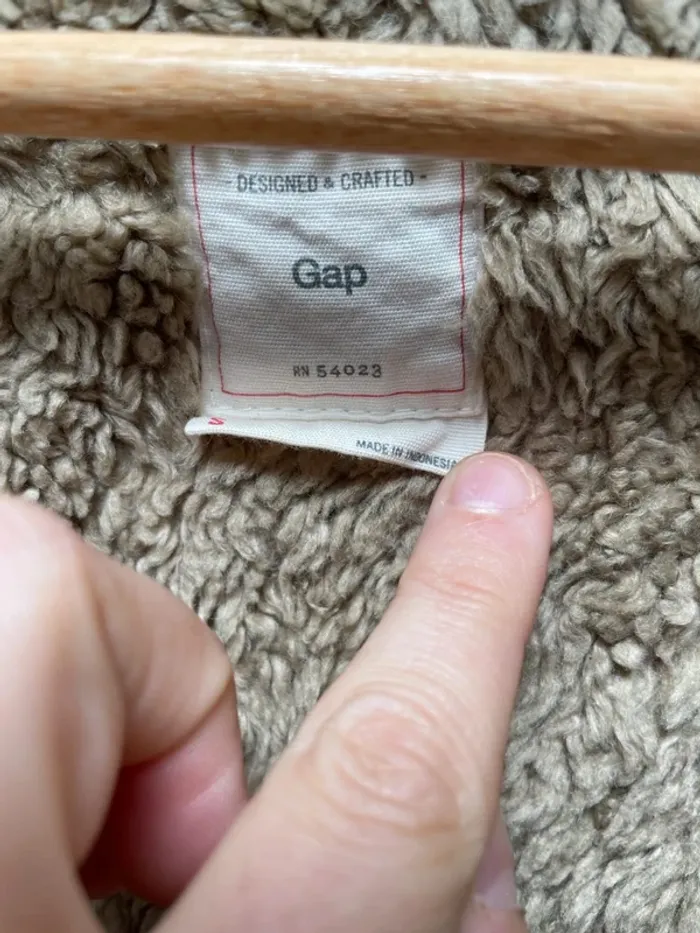 Gap Liner Vest Camel Brown Womens S - photo numéro 5