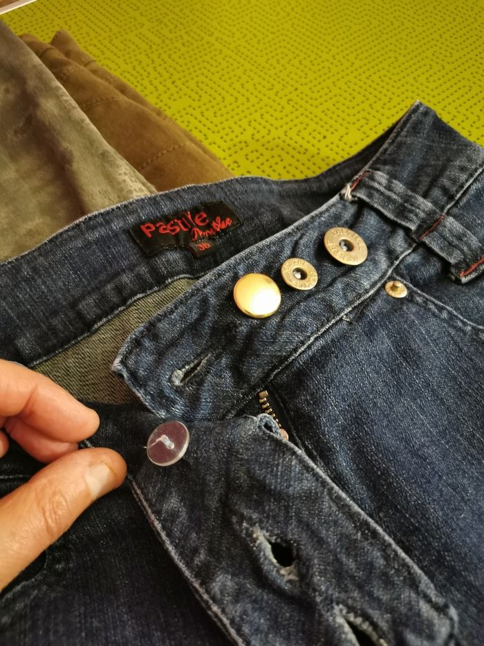 Jeans 4 botons et fermeture 2 poches - photo numéro 4