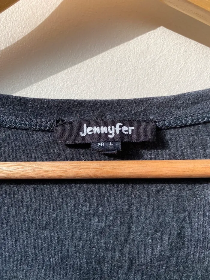 T-shirt Jennyfer gris - photo numéro 3