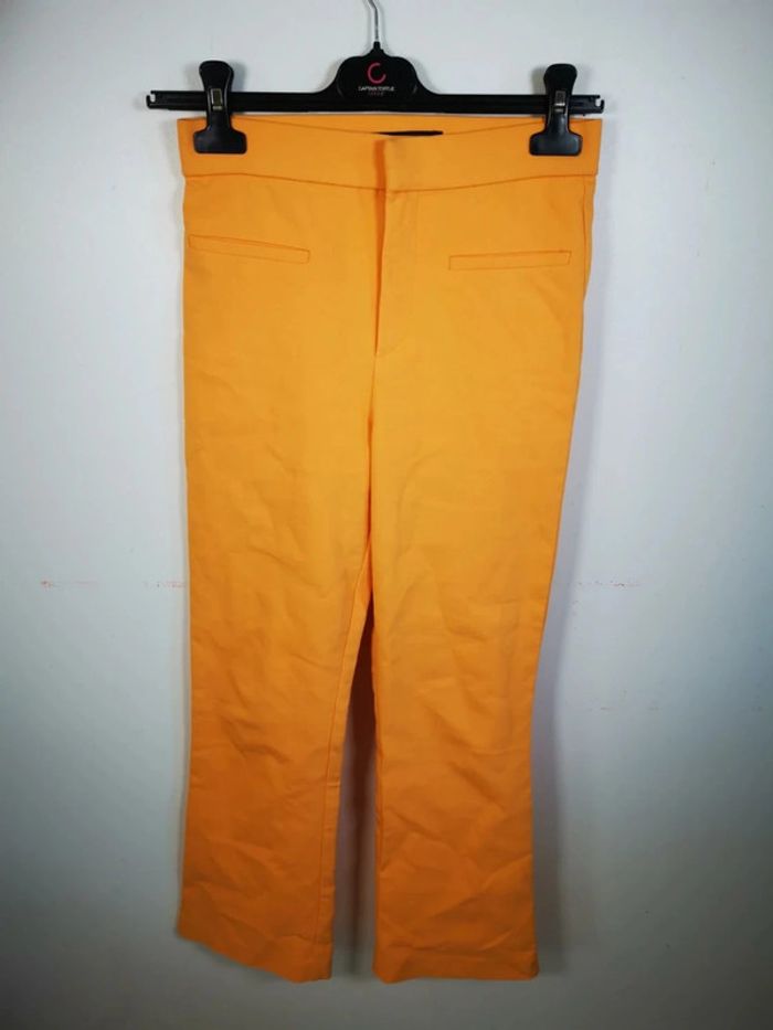 C34 pantalon orange Zara XS
