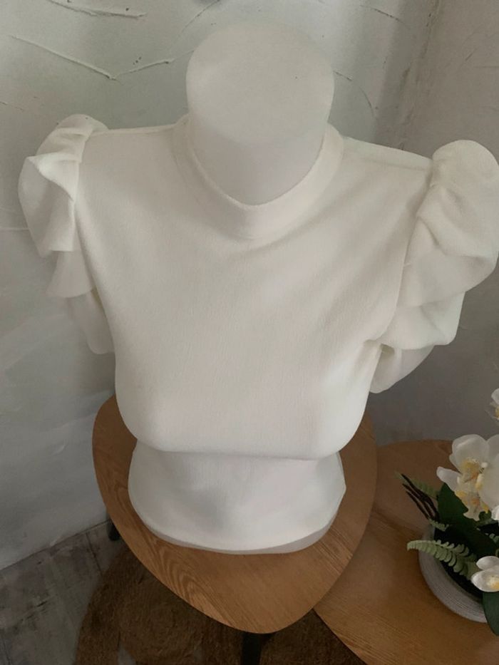 Blouse blanche SHEIN taille XS dos nu