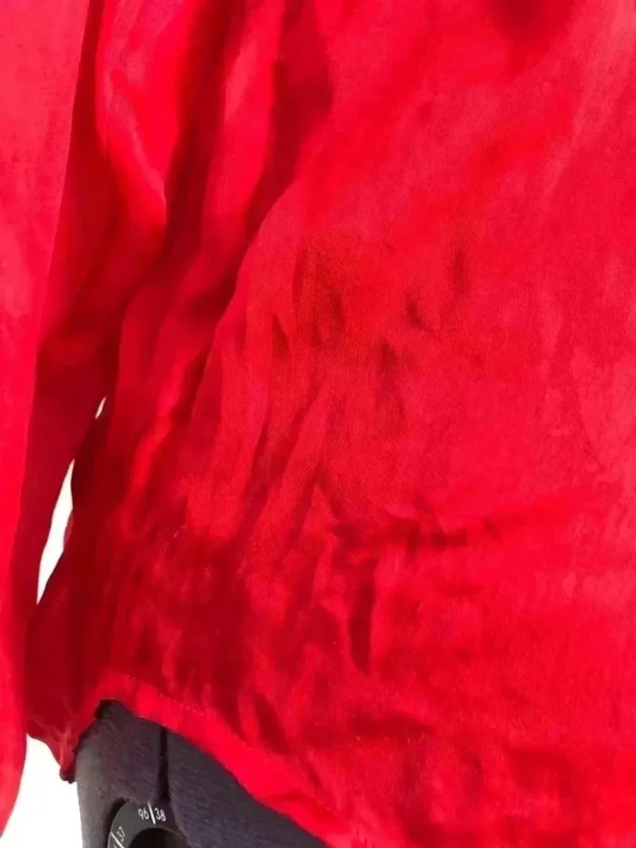 Chemise Ralph Lauren rouge en soie taille 2 - photo numéro 7