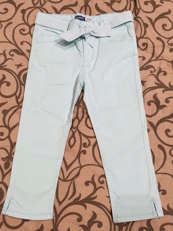 Jeans skinny 3/4 bleu pâle 8 ans