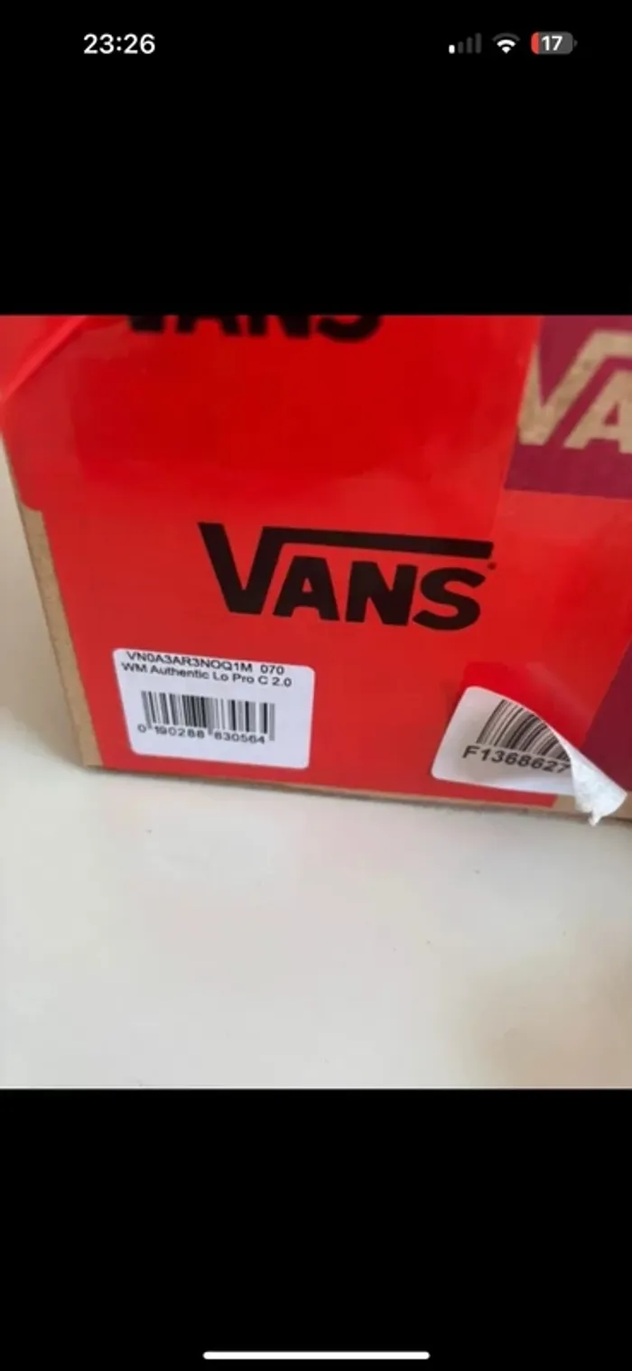 Vans Authentic Femme Taille 37 - Neuf avec Boîte - Noir/Blanc Damier - photo numéro 4