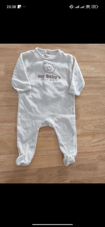 Pyjama chaud Kiabi 6 mois 