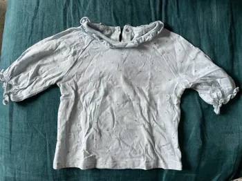 Tee shirt bleu ciel 24 mois Vertbaudet